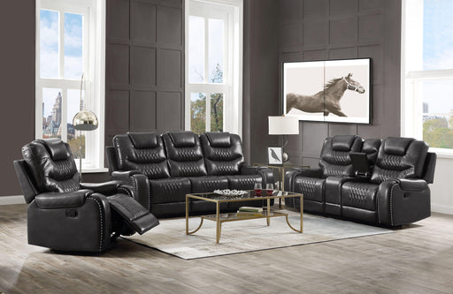 Braylon Magnetite PU Sofa (Motion) image