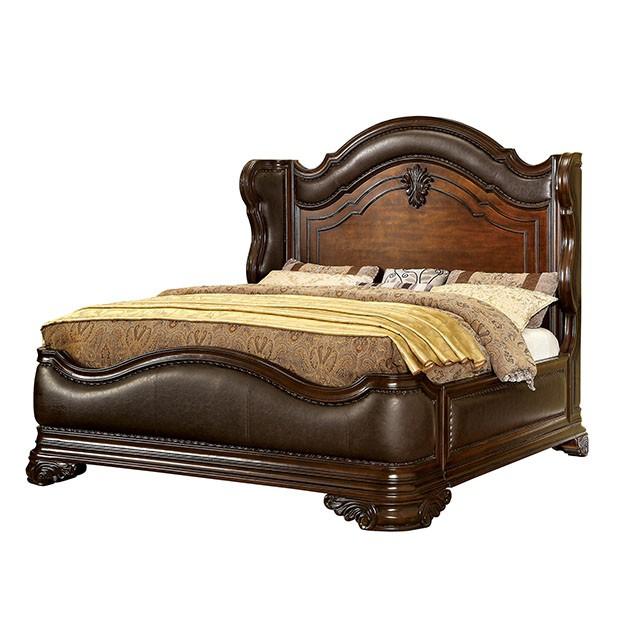 Arcturus Brown Cherry Cal.King Bed