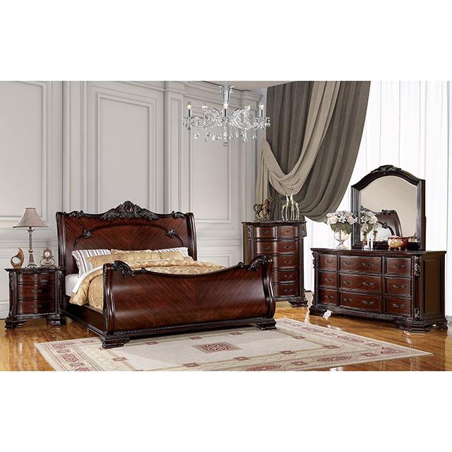 Bellefonte Brown Cherry Cal.King Bed