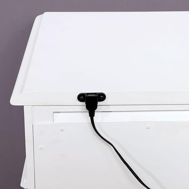 BELVA Night Stand w/ USB Outlet