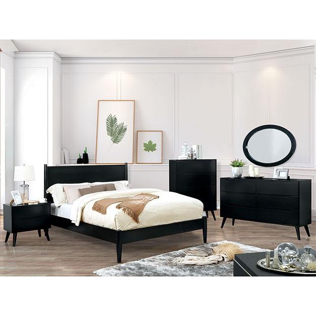 LENNART II Black Queen Bed