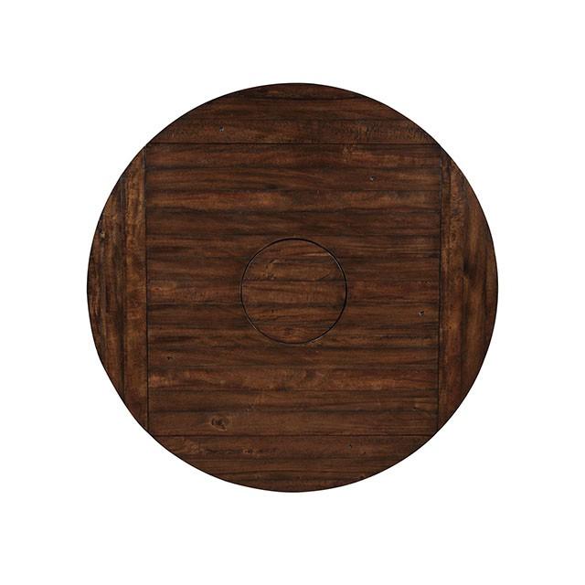 MEAGAN II Brown Cherry Round Counter Ht. Table