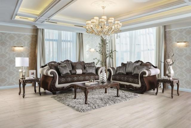 NAVARRE Sofa, Brown/White