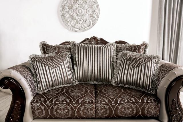 NAVARRE Sofa, Brown/White