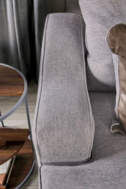 SKYLINE Sofa, Light Gray/Brown