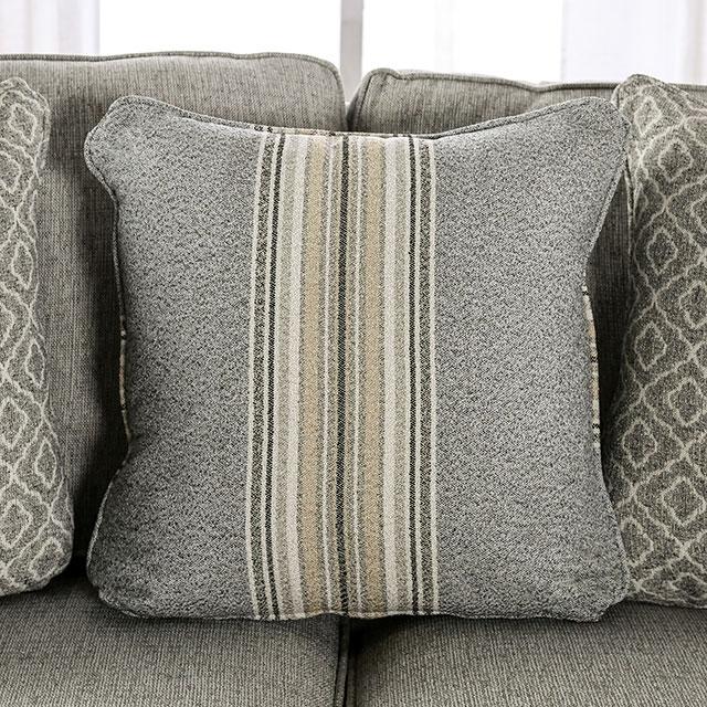 STEPHNEY Sofa, Gray/Gold