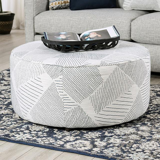 CHANCERY Ottoman, Gray/Navy image