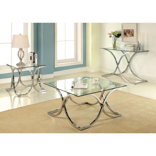 LUXA Chrome End Table