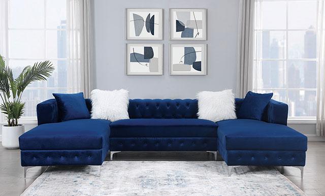 CIABATTONI Sectional, Navy