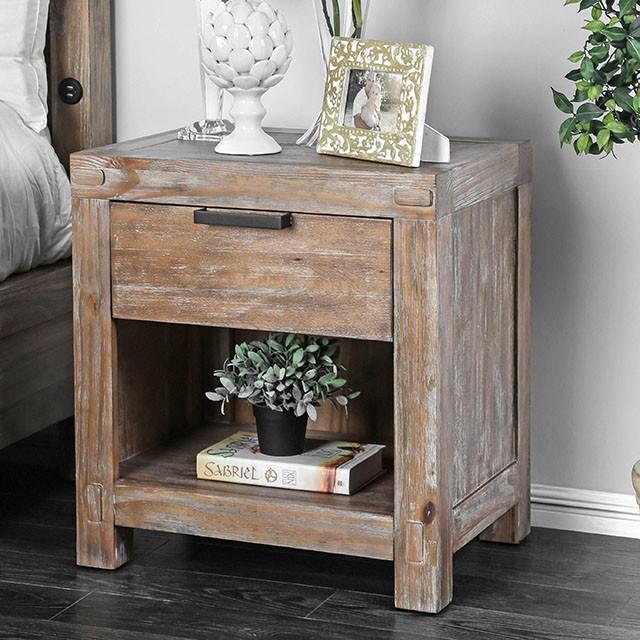 Wynton Weathered Light Oak Night Stand