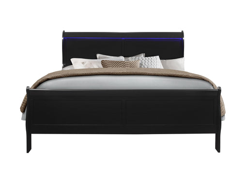 CHARLIE BLACK KING BED WITH LED image