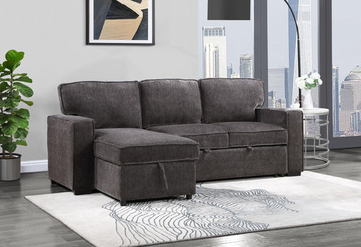 U0203 DARK GREY REVERSIBLE PULL OUT SOFA BED image