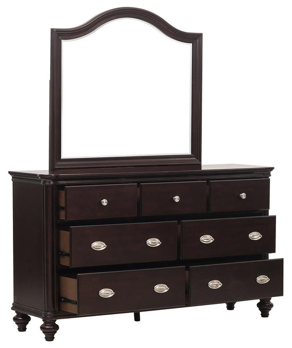 Homelegance Marston Mirror in Dark Cherry 2615DC-6