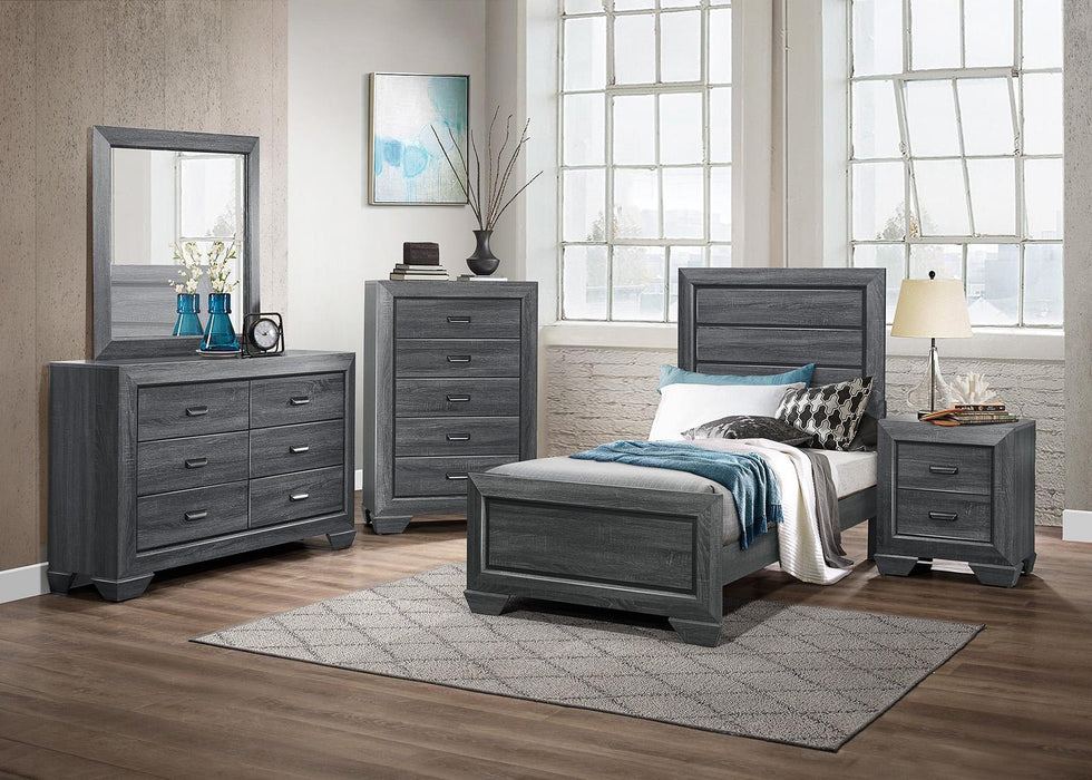 Homelegance Beechnut 5 Drawer Chest in Gray 1904GY-9