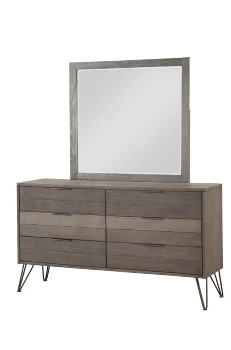 Homelegance Urbanite Mirror in Tri-tone Gray 1604-6