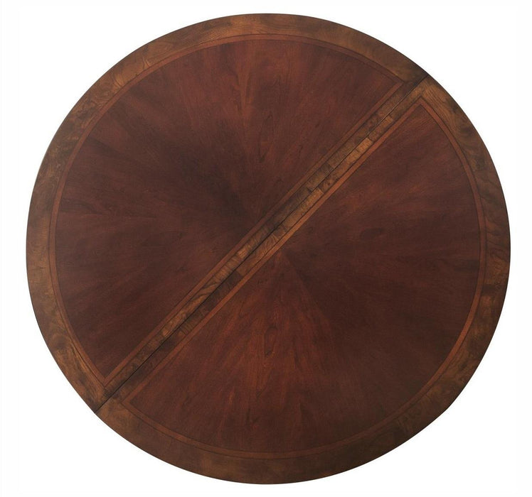 Homelegance Deryn Park Round Dining Table in Dark Cherry 2243-76*