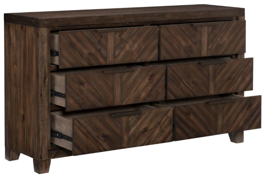 Homelegance Parnell Dresser in Rustic Cherry 1648-5