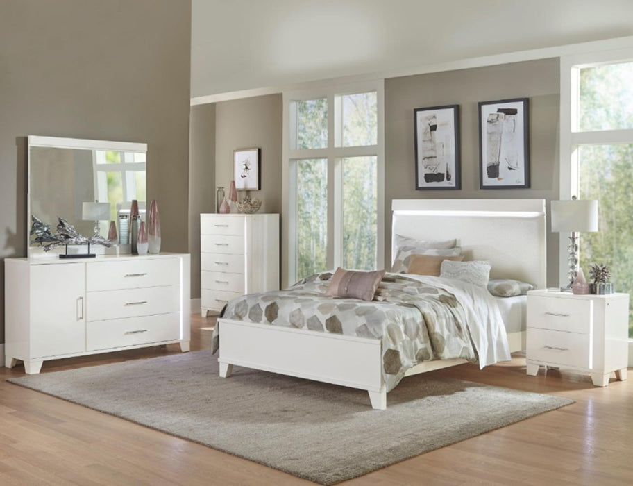 Homelegance Kerren Nightstand in White 1678W-4