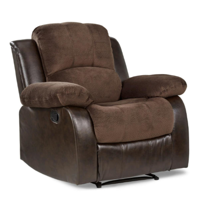 Homelegance Furniture Granley Reclining Chair in Chocolate 9700FCP-1