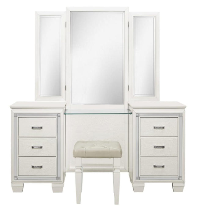 Homelegance Allura Vanity Stool in White 1916W-14