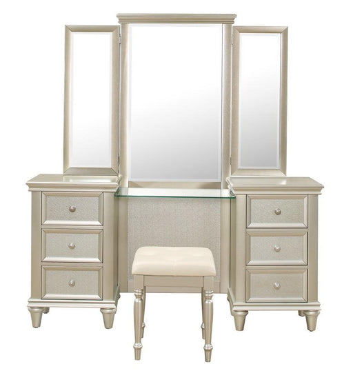 Homelegance Celandine Vanity Dresser with Mirror in Silver 1928-15* image