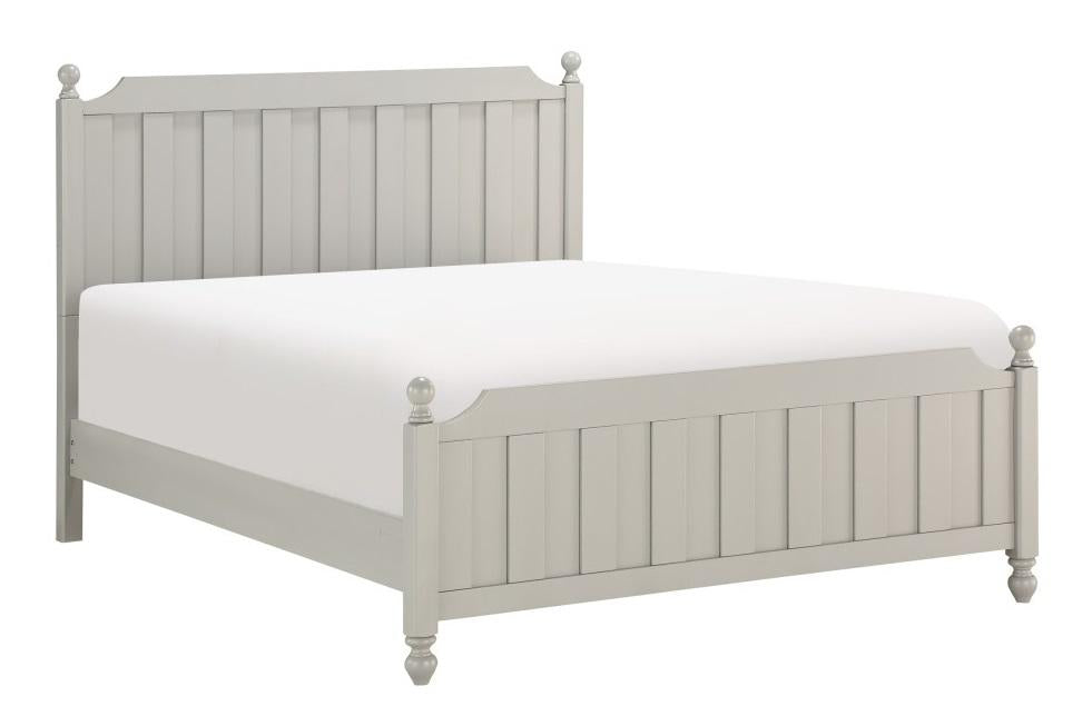 Wellsummer Full Panel Bed in Gray 1803GYF-1*