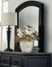 Homelegance Laurelin Mirror in Black 1714BK-6 image