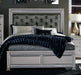 Homelegance Bevelle Queen Upholstered Panel Bed in Silver 1958-1 image