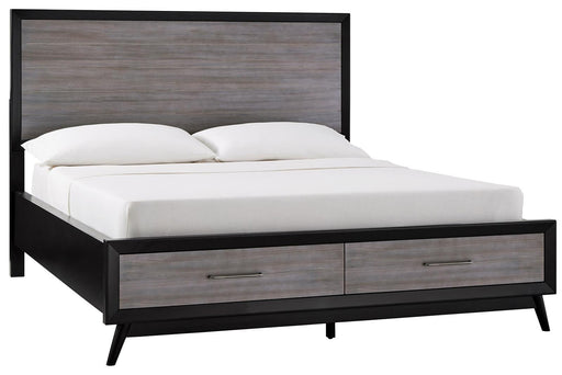 Homelegance Raku Queen Storage Platform Bed in Gray 1711-1 image