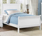 Homelegance Mayville Twin Sleigh Bed in White 2147TW-1 image