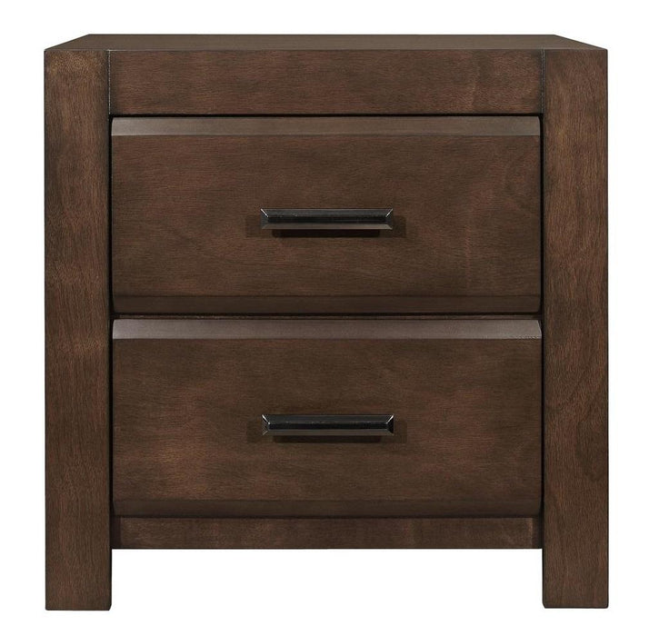 Homelegance Furniture Erwan 2 Drawer Nightstand in Dark Walnut 1961-4 image