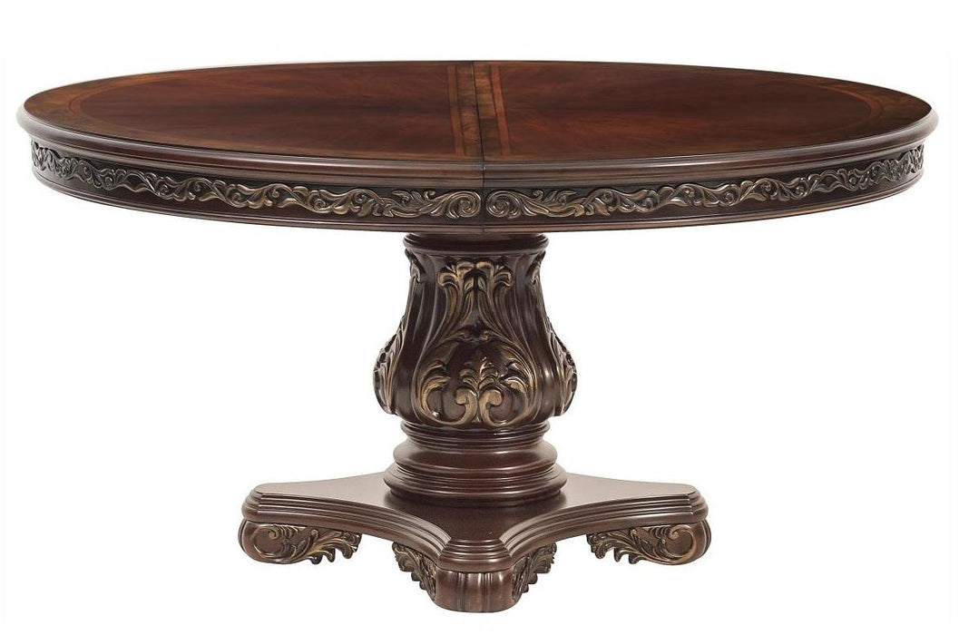 Homelegance Deryn Park Round Dining Table in Dark Cherry 2243-76* image