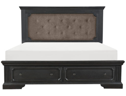 Homelegance Bolingbrook King Upholstered Storage Platform Bed in Coffee 1647K-1EK* image