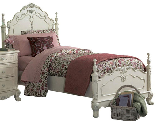 Cinderella Full Poster Bed in Antique White 1386FNW-1* image