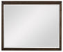 Homelegance Griggs Mirror in Dark Brown 1669-6 image