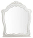 Homelegance Cinderella Mirror in Antique White with Grey Rub-Through 1386NW-6 image