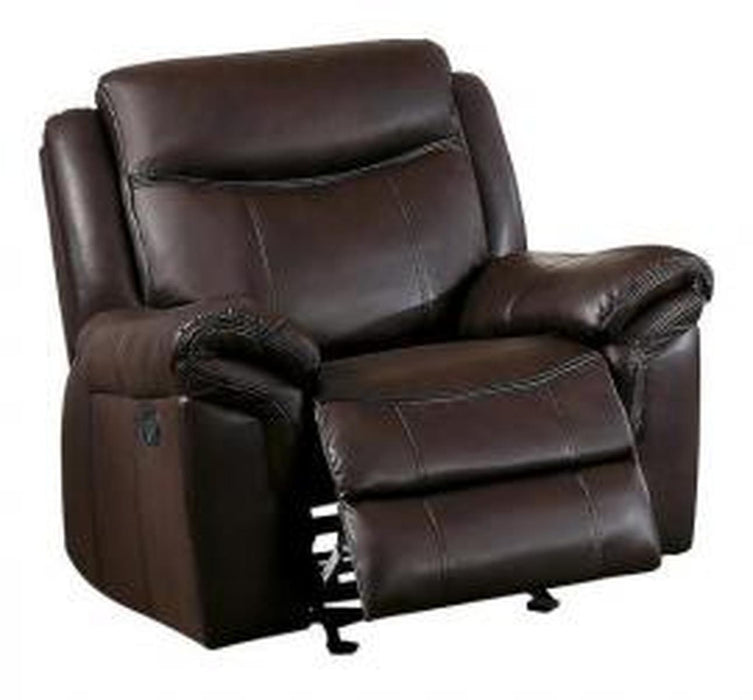 Homelegance Furniture Mahala Glider Recliner Chair in Brown 8200BRW-1 image