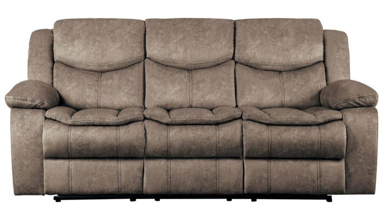 Homelegance Furniture Bastrop Double Reclining Sofa in Brown 8230FBR-3 image