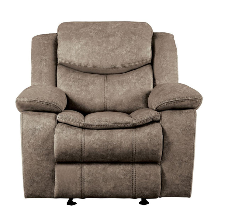 Homelegance Furniture Bastrop Glider Reclining Chair in Brown 8230FBR-1 image