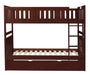 Homelegance Rowe Twin/Twin Bunk Bed w/ Twin Trundle Bed in Dark Cherry B2013DC-1*R image