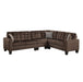 Homelegance Furniture Lantana 2-Piece Reversible Sectional in Chocolate 9957CH*SC image