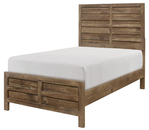 Homelegance Furniture Mandan Twin Panel Bed in Weathered Pine 1910T-1* image