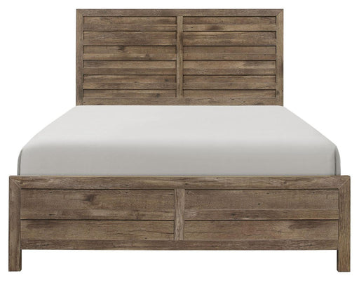 Homelegance Furniture Mandan Full Panel Bed in Weathered Pine 1910F-1* image