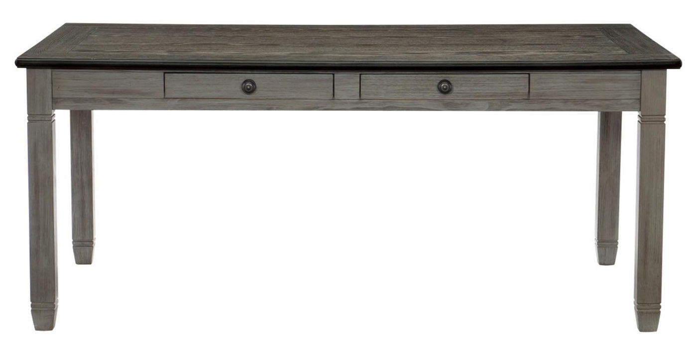 Homelegance Granby Dining Table in Coffee and Antique Gray 5627GY-72 image