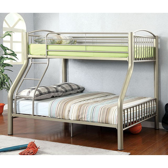 Lovia Metallic Gold Twin/Full Bunk Bed